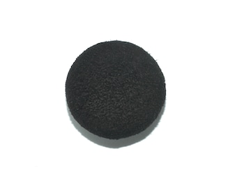 Black Suede Covered Button