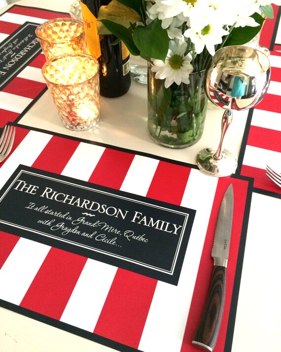 Family Reunion Custom Paper Placemat Setplacemat Setpaper Etsy