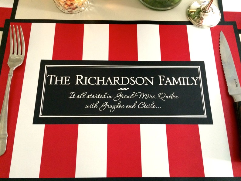 Family Reunion Custom Paper Placemat setplacemat setpaper Etsy