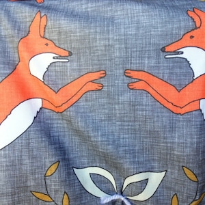 Edredón de zorro, manta de zorro para bebé, manta de zorro, manta infantil de algodón, decoración de guardería de zorro, manta de bebé con temática de bosque, edredón de bosque, manta para el regazo