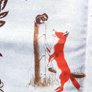 Edredón de zorro, manta de zorro para bebé, manta de zorro, manta infantil de algodón, decoración de guardería de zorro, manta de bebé con temática de bosque, edredón de bosque, manta para el regazo