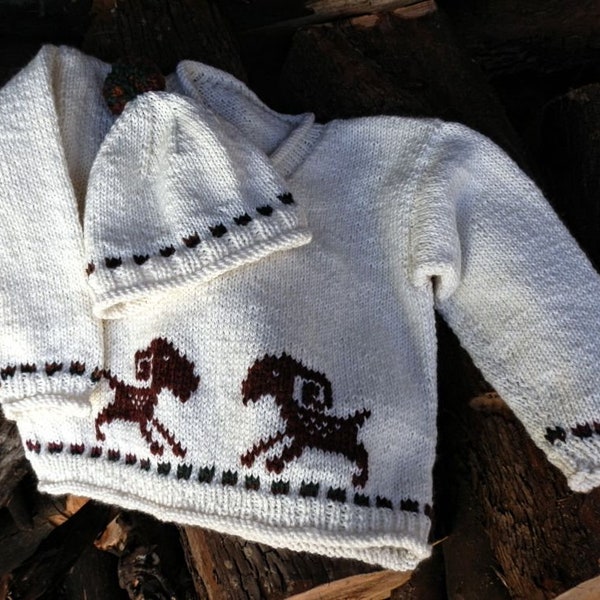 Child Sweater Knitting Pattern, Child Hat Knitting Pattern, Animal Sweater Knit Pattern, Child Pullover Knitting Pattern, Goat Sweater Knits