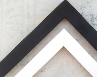 Simple Black Picture Frame- Minimalist Square Black Photo Frame- A5 A4 A3 5x5 8x8 8x10 8.5x11 9x12 10x10 11x14 12x12 12x16 12x18 16x20