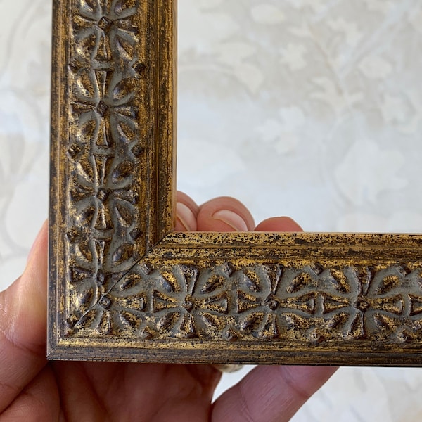 Antique Gold Celtic Cross Style Picture Frame- Custom Sizes- Large - 24x36 20x30 16x20 11x14 10x10 9x12 8.5x11 8x10 6x6 5x7 4x4 A4 A3 A2 A1