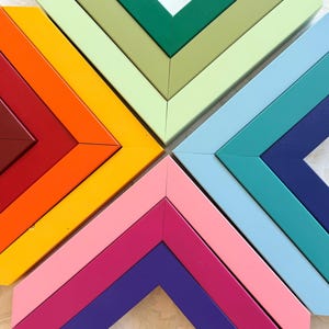 Brightly Colored Picture Frames- Red Yellow Blue Green Pink Purple -Large Sizes A5 A4 A3 A2 4x6 5x7 8x8 8x10 12x16 16x20 20x30 24x36