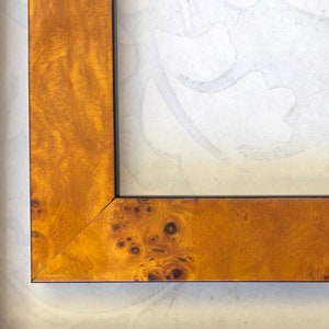 Bright Honey Poplar Burlwood Picture Frame- Custom Framing- A2 A3 A4 A5 5x7 8x8 8x10 8.5x11 9x12 11x14 11x17 12x18
