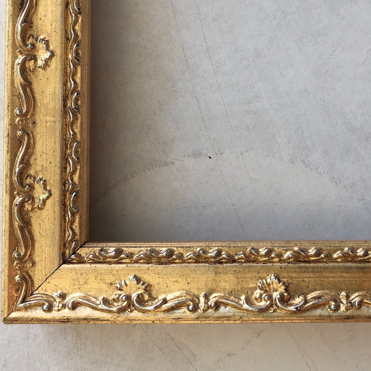 Vintage Bright Gold Picture Frame 11x14 Horizontal