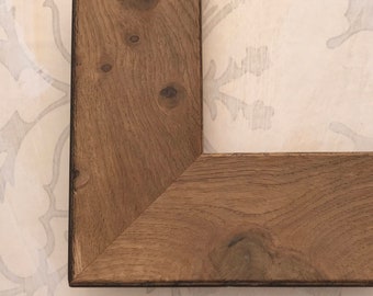 2.75" Natural Wood Picture Frame, Rustic Knotty French Oak, Farmhouse, Beach House Decor 8x8, 8x10, 8.5x11, 10x10, 11x14, 16x20, 18x24,24x30