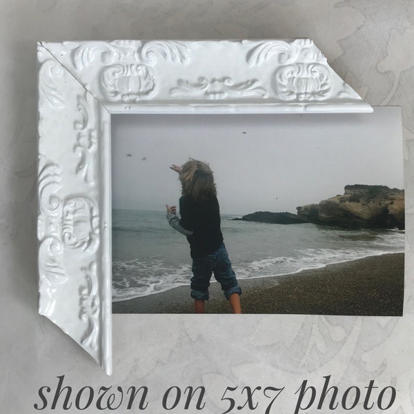 Ornate White Picture Frame- Shabby Chic- Vintage Nursery 8x10, 8.5x11, 10x10, 11x14, 12x12, 12x18, 16x20, 18x24, 20x30, 24x30, 24x36