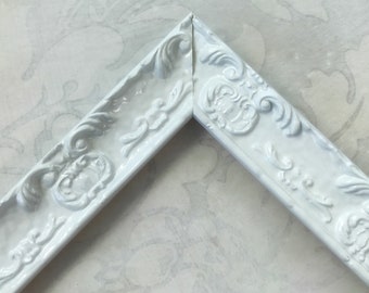 Ornate White Picture Frame- Shabby Chic- Vintage Nursery 8x10, 8.5x11, 10x10, 11x14, 12x12, 12x18, 16x20, 18x24, 20x30, 24x30, 24x36