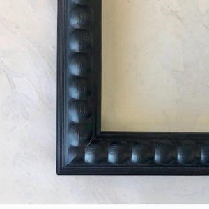 Chunky Bead Black Picture Frame- Custom Framing- A3 A4 A5 4x4 5x7 8x10 8.5x11 9x9 9x16 10x12 12x16 14x18 16x20 20x30 22x28 22x32 24x32 24x36