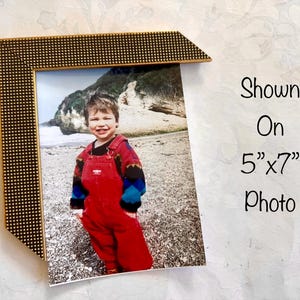 Fine Beaded Antique Gold Picture Frame- Custom Picture Frames- A4 4x4 4x6 5x7 7x11 8x8, 8x10 8.5x11 9x12 10x10 12x12 11x14 16x20 18x24 24x30 image 10