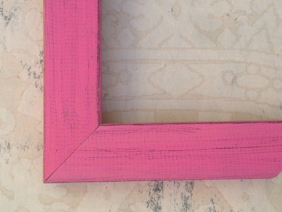 Rustic PINK PICTURE FRAME - Reclaimed Barnwood Farmhouse 5x5, 5x7, 8x8, 8x10, 8.5x11, 10x10, 11x14, 16x20, 18x24, 24x30, 24x36 Custom Sizes