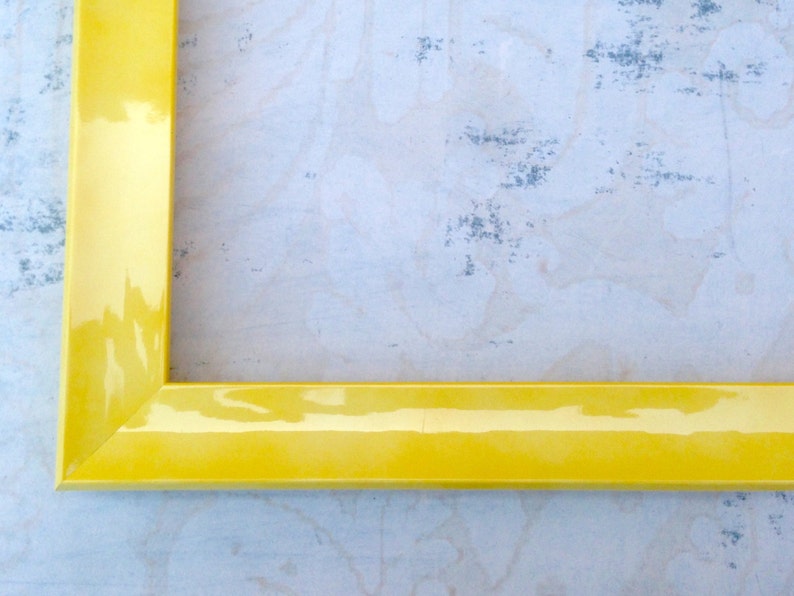 Lacquer Bright Yellow Picture Frame Nursery & Kids Room Etsy