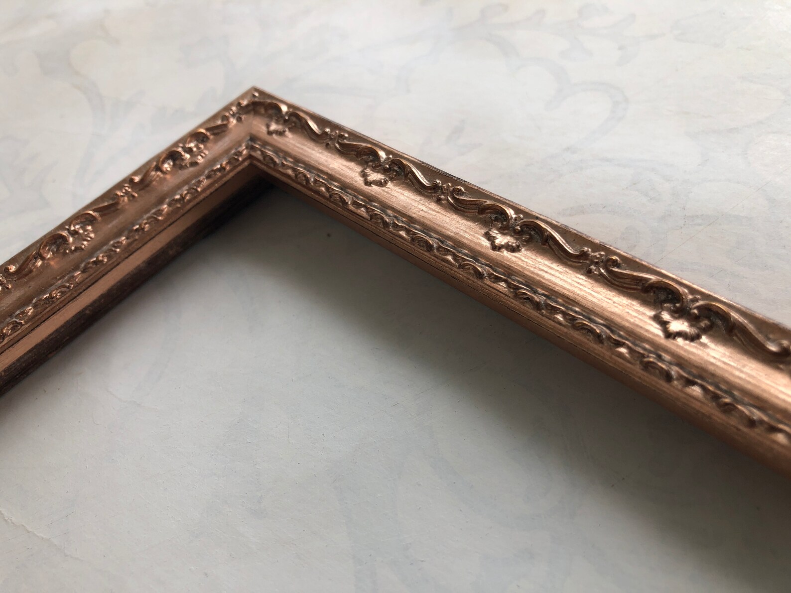 Vintage Rose Gold Picture Frame Baroque Victorian Photo Etsy