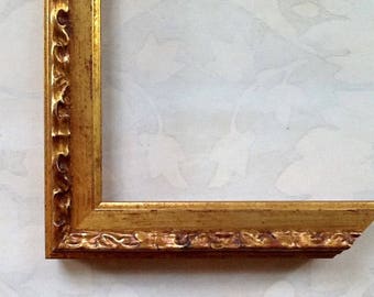 Vintage Gold Picture Frame - Photo Frame -Custom Picture Framing 4x4, 4x6, 5x5, 5x7, 8x8, 8x10, 8.5x11, 10x10, 11x14, 16x20, 18x24, 24x30