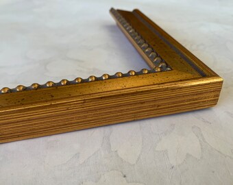Elegant Gold Beaded Picture Frame- Classic Design- Custom Elegant Gold Beaded Picture Frame- Classic Design- Custom