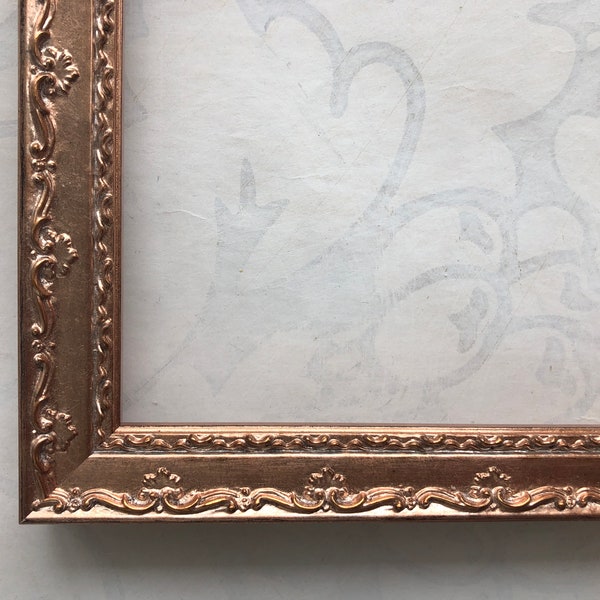 Vintage Rose Gold Picture Frame- Baroque Victorian Photo Frame- A5 A4 A3 5x5 8x8 8x10 8.5x11 9x12 10x10 11x14 12x12 12x16 12x18 16x20 18x24