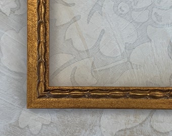 Antiqued Gold Picture Frame-Vintage Victorian Design-A4 A3 5x7 8x8 8.5x11 9x12 10x10 12x12 12x18 11x14 16x20 18x24 Custom Picture Framing