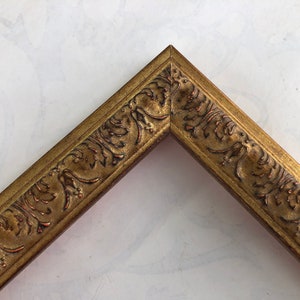 Ornate Gold Picture Frame- Antiqued Gold Photo Frame- Custom Picture Framing- A1 A2 A3 A4 4x6 5x7 8x10 8x12 8.5x11 11x14 16x20 20x24 24x36