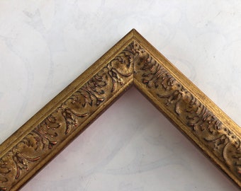 Ornate Gold Picture Frame- Antiqued Gold Photo Frame- Custom Picture Framing- A1 A2 A3 A4 4x6 5x7 8x10 8x12 8.5x11 11x14 16x20 20x24 24x36