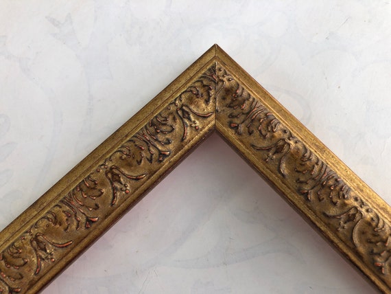 Ornate Gold Picture Frame- Antiqued Gold Photo Frame- Custom Picture Framing- A1 A2 A3 A4 4x6 5x7 8x10 8x12 8.5x11 11x14 16x20 20x24 24x36