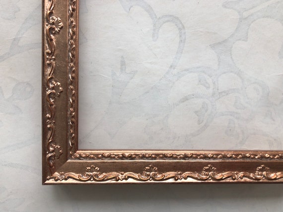 Vintage Rose Gold Picture Frame- Baroque Victorian Photo Frame- A5 A4 A3 5x5 8x8 8x10 8.5x11 9x12 10x10 11x14 12x12 12x16 12x18 16x20 18x24