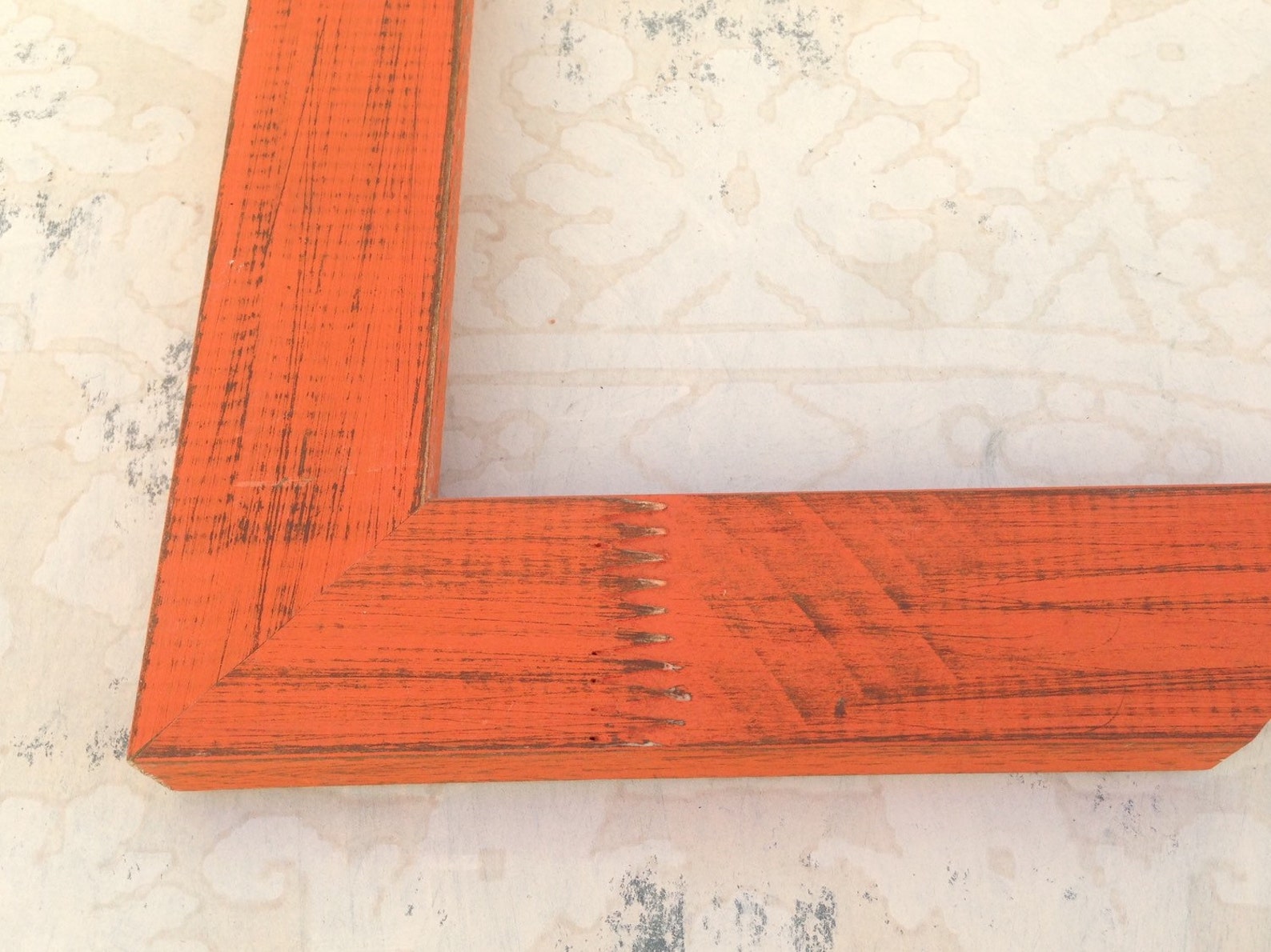 Rustic Orange Picture Frames 4x4 4x6 5x5 5x7 8x8 8x10 Etsy