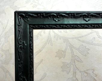 Metallic Ornate Teal Blue Picture Frame- Victorian Gothic Photo Frame- A5 A4 A3 5x5 8x8 8x10 8.5x11 9x12 10x10 11x14 12x12 12x16 12x18 16x20