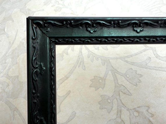 Metallic Ornate Teal Blue Picture Frame- Victorian Gothic Photo Frame- A5 A4 A3 5x5 8x8 8x10 8.5x11 9x12 10x10 11x14 12x12 12x16 12x18 16x20