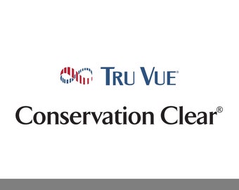 Tru Vue Conservation Clear Glass - 98% UV Protection- Upgrade Add-On to Existing Frame order- Sizes under 16x20