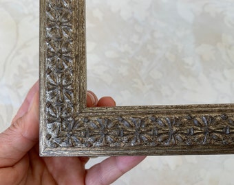 Antique Silver Celtic Design Picture Frame- Custom Size- Large Sizes- 24x36 20x30 16x20 11x14 10x10 9x12 8.5x11 8x10 6x6 5x7 4x4 A4 A3 A2 A1