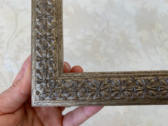 Antique Silver Celtic Design Picture Frame- Custom Size- Large Sizes- 24x36 20x30 16x20 11x14 10x10 9x12 8.5x11 8x10 6x6 5x7 4x4 A4 A3 A2 A1