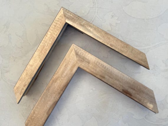 Soft Champagne Color Picture Frame- Contemporary Design- Custom & Standard Sizes 8x10 9x12 11x14 16x20 20x24 24x36 30x40 A1 A2 A3 A4