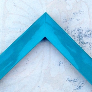 Turquoise Blue Picture Frame- Shiny Lacquer Photo Frame- A5 A4 A3 4x4 4x6 5x5 5x7 8x8 8x10 8.5x11 9x12 11x14 11x17 12x12 16x20 18x24 24x30