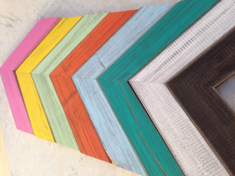 24X30 Custom Sizes Picture Frames Rustic Orange Picture Frames 4x6 8x8