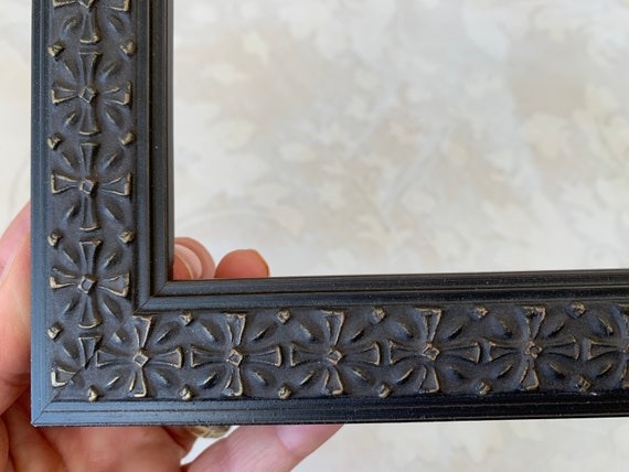 Antique Black Celtic Design Picture Frame- Custom Sizes- Large Sizes- 24x36 20x30 16x20 11x14 10x10 9x12 8.5x11 8x10 6x6 5x7 4x4 A4 A3 A2 A1