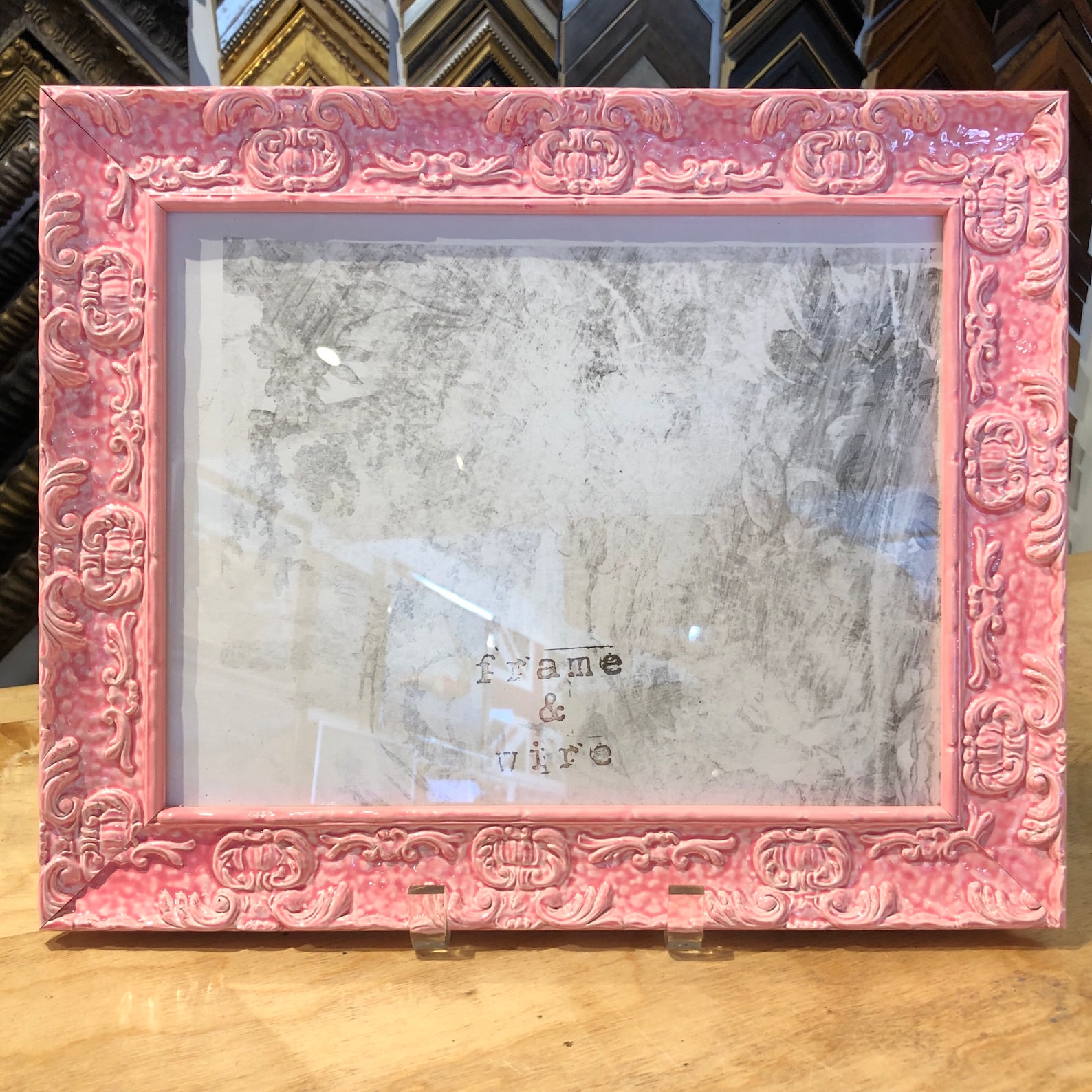 Ornate Pink Picture Frame Nursery Decor Shabby Chic Frames Etsy