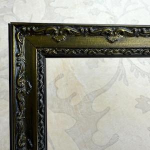 Metallic Ornate Lime Green Picture Frame- Victorian Gothic Frame- A5 A4 A3 5x5 8x8 8x10 8.5x11 9x12 10x10 11x14 12x12 12x16 12x18 16x20