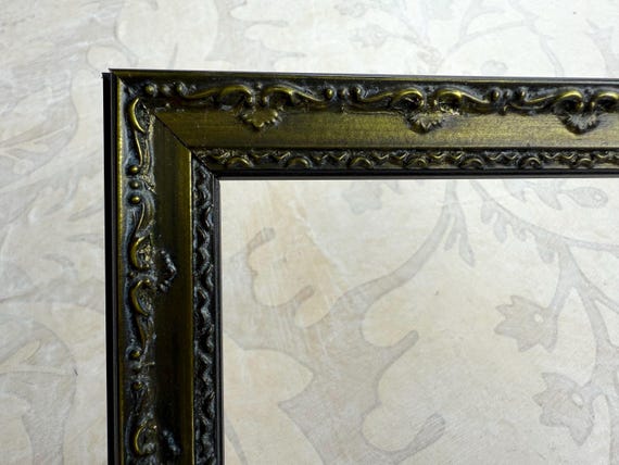 Metallic Ornate Lime Green Picture Frame- Victorian Gothic Frame- A5 A4 A3 5x5 8x8 8x10 8.5x11 9x12 10x10 11x14 12x12 12x16 12x18 16x20