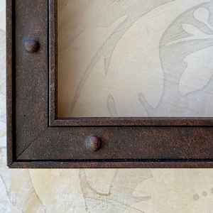 Industrial Picture Frame in Rusted &quot;Metal&quot;- Nautical Decor- 24x36 20x30 18x24 16x20 11x14 10x10 9x12 8.5x11 8x10 6x6 5x7 4x4 A4 A3 A