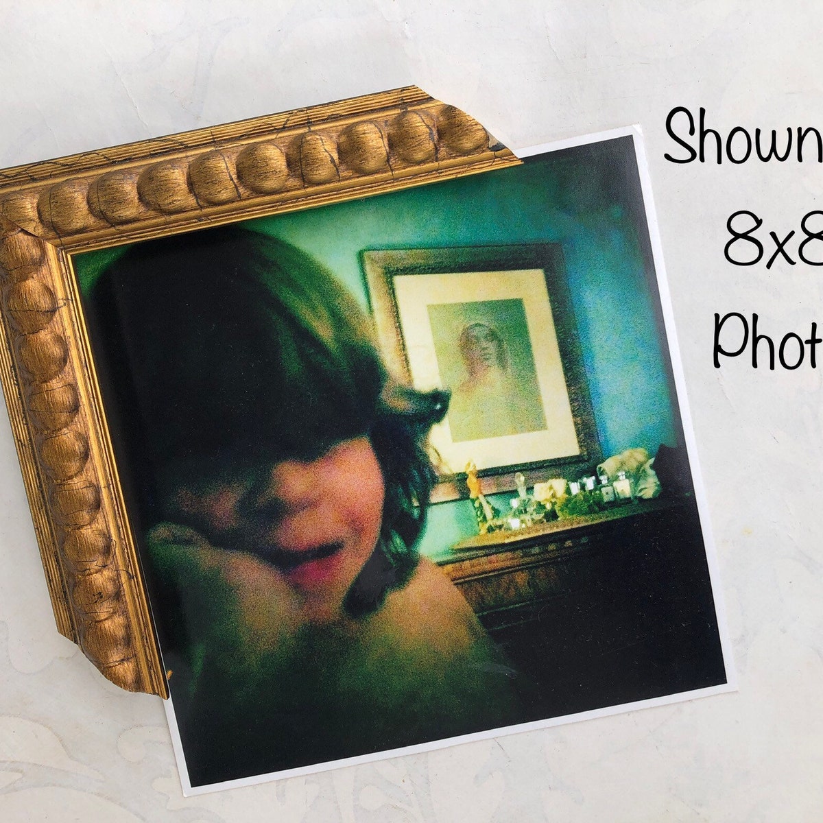 Distressed Gold Picture Frame: Chunky Bead Antique Style - Etsy