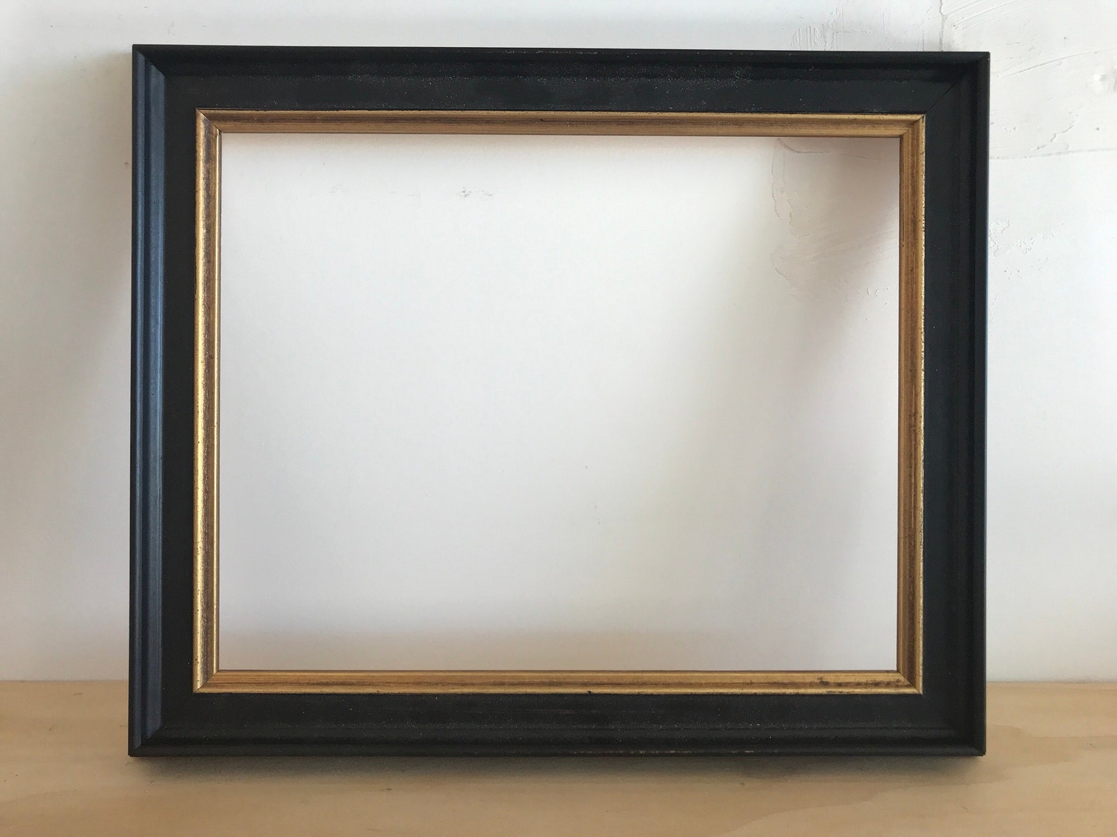 Distressed Black Picture Frame Traditional Style Any Custom Etsy