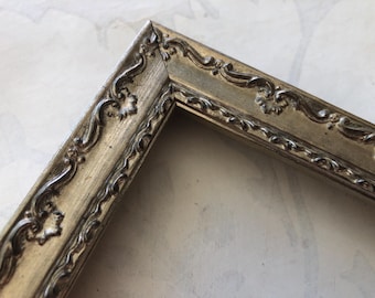 Ornate Pewter / Silver Picture Frame- Gothic Custom Photo Frame- A5 A4 A3 5x5 8x8 8x10 8.5x11 9x12 10x10 11x14 12x12 12x16 12x18 16x20