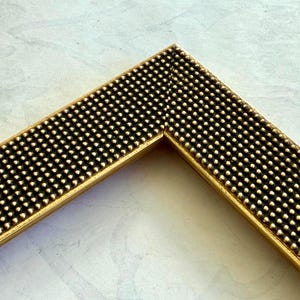 Fine Beaded Antique Gold Picture Frame- Custom Picture Frames- A4 4x4 4x6 5x7 7x11 8x8, 8x10 8.5x11 9x12 10x10 12x12 11x14 16x20 18x24 24x30 image 1