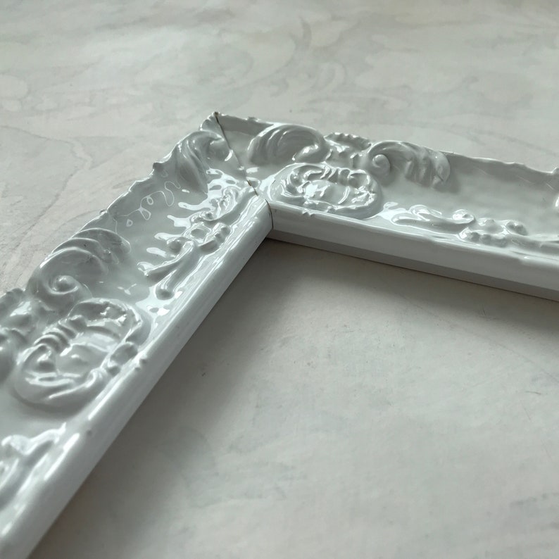 Ornate White Picture Frame Shabby Chic Vintage Nursery 8x10 Etsy