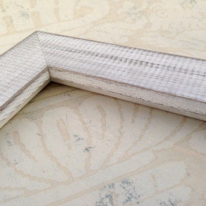 White Picture Frames- Rustic Farmhouse Style - Reclaimed Wood 4x4, 5x7,  8x10, 8.5x11, 10x10, 11x14, 16x20, 18x24, 24x30, 24x36 Custom Sizes