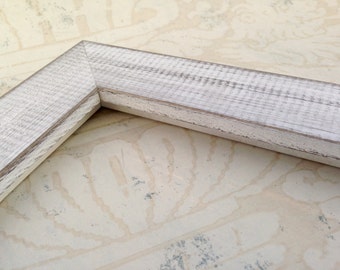 White Picture Frames- Rustic Farmhouse Style - Reclaimed Wood 4x4, 5x7,  8x10, 8.5x11, 10x10, 11x14, 16x20, 18x24, 24x30, 24x36 Custom Sizes