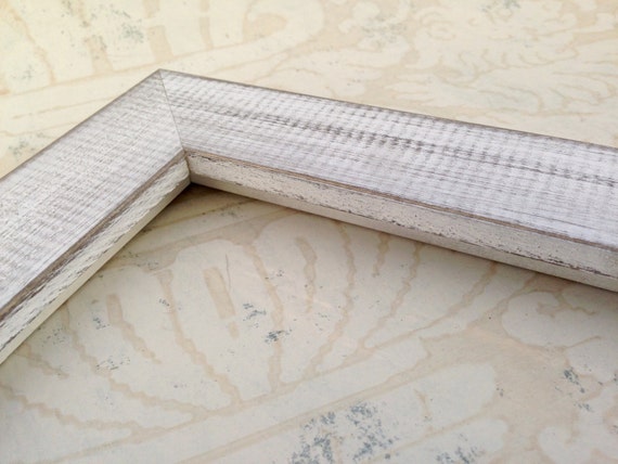 White Picture Frames- Rustic Farmhouse Style - Reclaimed Wood 4x4, 5x7,  8x10, 8.5x11, 10x10, 11x14, 16x20, 18x24, 24x30, 24x36 Custom Sizes