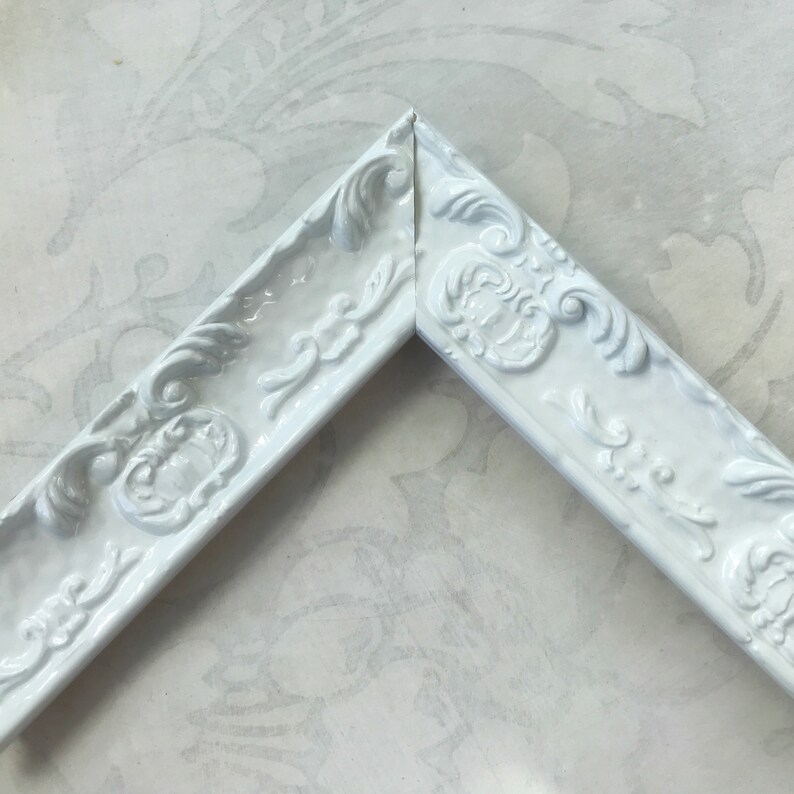 Ornate White Picture Frame Shabby Chic Vintage Nursery 8x10 Etsy